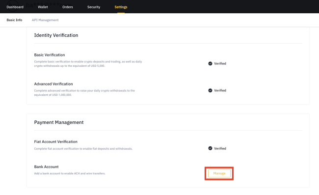 Info Dasar Bank Binance Exchange