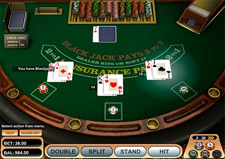 Blackjack Bitcoin Amerika oleh Betsoft terlihat seperti ini. Anda dapat memainkan ini di banyak kasino seperti misalnya FortuneJack.