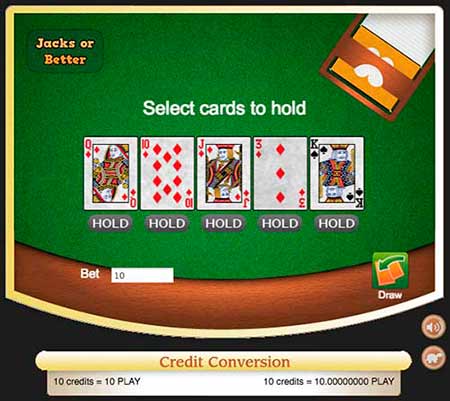 Crypto Games adalah salah satu situs kasino Bitcoin terbaik dengan dukungan 10 cryptocurrency selain Bitcoin. Ini adalah permainan video poker yang terbukti adil yang disebut Jacks or Better.