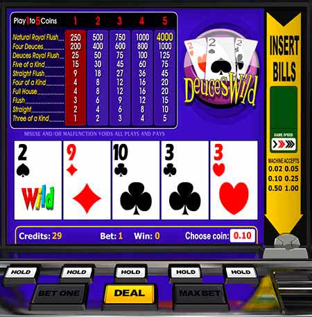 Deuces Wild Bitcoin / Litecoin / Dogecoin Video Poker در BitcoinPenguin.