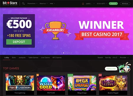 به BitStarz بهترین کازینو سال 2017 توسط AskGamblers اهدا شد!