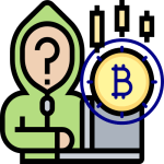 نماد Bitcoin تجارت کاربر ناشناس
