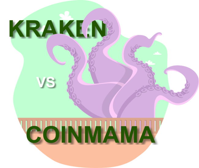 تصویرگری Kraken vs coinmama