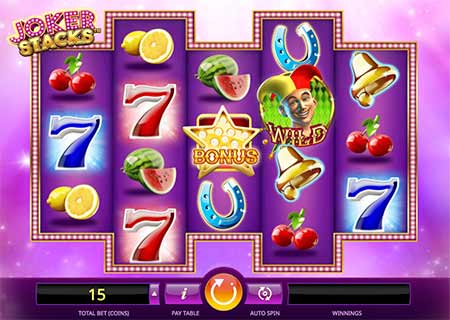 بازی اسلات Joker Stacks در mBit Casino.