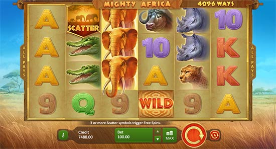 Mighty Africa: 4096 Ways بازی اسلات