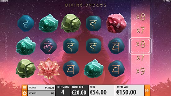 اسلات Divine Dreams توسط Quickspin.