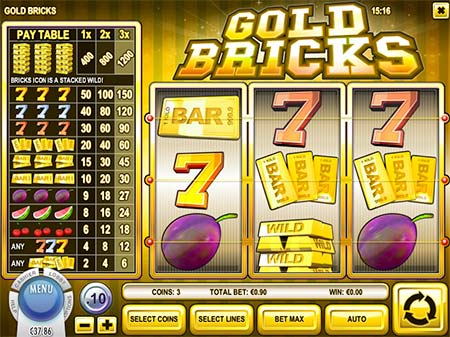 Gold Bricks یکی از نمونه های بازی اسلات کلاسیک 3 حلقه ای است. این بازی بازی انحصاری Vistagaming است که فقط در Vegas Crest قابل پخش است.